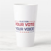 Ihre Stimme Ihr stimmfarbener Schriftart Milchtasse (Vorderseite)