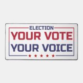 Ihre Stimme Ihr stimmfarbener Schriftart Schreibtischunterlage (Vorderseite)