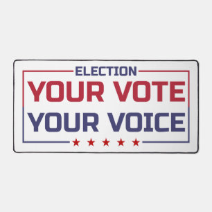 Ihre Stimme Ihr stimmfarbener Schriftart Schreibtischunterlage