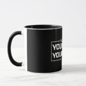 Ihre Stimme Ihr weißer Schriftart Tasse (Links)