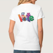 "Ihre Stimme, Ihre Stimme" - Benutzerdefiniert T-Shirt (Rückseite)