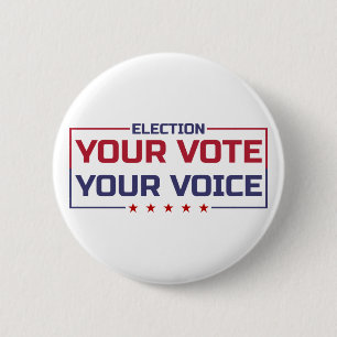 Ihre Stimme Ihre Wahl farbige Schrift Button