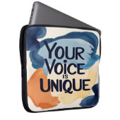 Ihre Stimme ist die einzigartige Option 2 Laptopschutzhülle (Vorne Rechts)