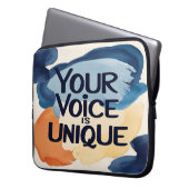 Ihre Stimme ist die einzigartige Option 2 Laptopschutzhülle (Vorderseite Links)