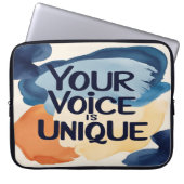 Ihre Stimme ist die einzigartige Option 2 Laptopschutzhülle (Vorderseite)