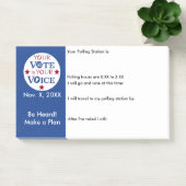 Ihre Stimme ist Ihre Stimme in der Erinnerung "Per Post-it Klebezettel (Büro)