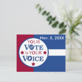 Ihre Stimme ist Ihre Stimme in der Erinnerung "Per Postkarte (Stehend Vorderseite)