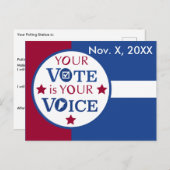 Ihre Stimme ist Ihre Stimme in der Erinnerung "Per Postkarte (Vorne/Hinten)