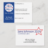 Ihre Stimme ist Ihre Stimme in der Erinnerung "Per Visitenkarte (Vorne/Hinten)