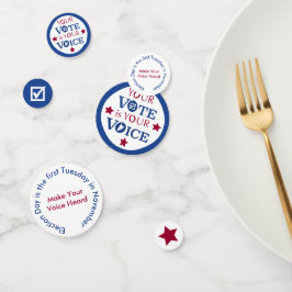 Ihre Stimme ist Ihre Stimme Konfetti