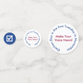 Ihre Stimme ist Ihre Stimme Konfetti (Rückseiten)