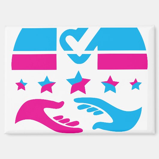 Ihre Stimme ist Ihre Stimme Magnet (Vorderseite)