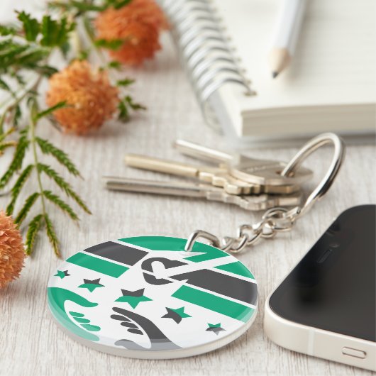 Ihre Stimme ist Ihre Stimme Schlüsselanhänger (Vorderseite rechts)