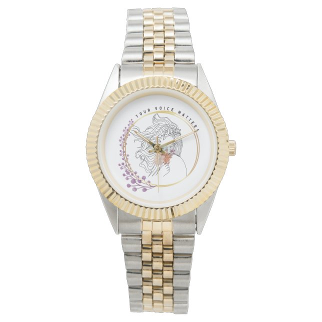 Ihre Stimme ist wichtig Armbanduhr (Vorderseite)