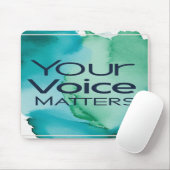 Ihre Stimme ist wichtig Mousepad (Mit Mouse)