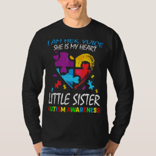 Ihre Stimme Mein Herz kleine Schwester Autismus Be T-Shirt