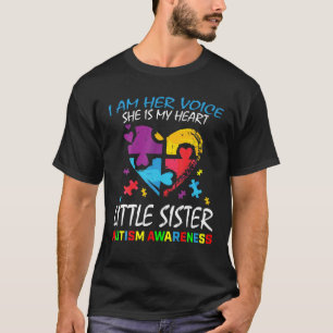Ihre Stimme Mein Herz kleine Schwester Autismus Be T-Shirt