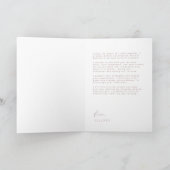 Ihre Stimme Moderne Minimalistische Hochzeitstitel Ankündigung (Innenseite)