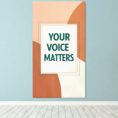 Ihre Stimme zählt 3 Leinwanddruck (Insitu (Holzboden))