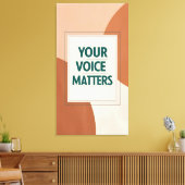 Ihre Stimme zählt 3 Leinwanddruck (Insitu (Wohnzimmer))