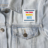 Ihre Stimme zählt - Abstimmung Button (Beispiel)