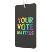 Ihre Stimme zählt Black stolz lgbtq Lufterfrischer (Links)