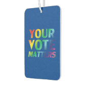 "Ihre Stimme zählt" Blauer Stolz lgbtq Lufterfrisc Autolufterfrischer (Links)