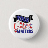 Ihre Stimme zählt Button (Vorderseite)