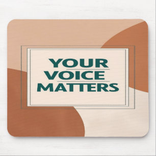 Ihre Stimme zählt Option 3 Mousepad