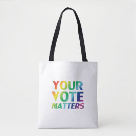"Ihre Stimme zählt" Stolz clgbtq lgbt Regenbogen Tasche