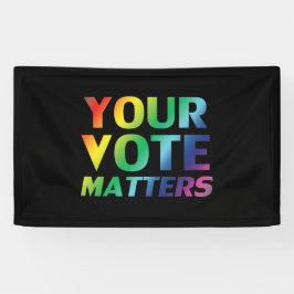 Ihre Stimme zählt - Stolz lgbtq lgbt Regenbogen sc Banner