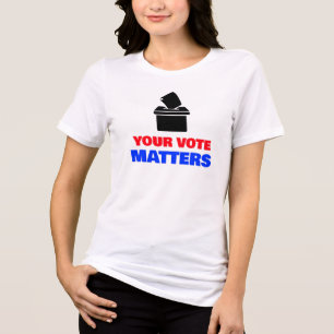 Ihre Stimme zählt Tri-Blend Shirt