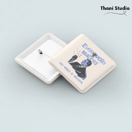 Ihre Stimme zählt Wahlen politisch blau gedruckt Button