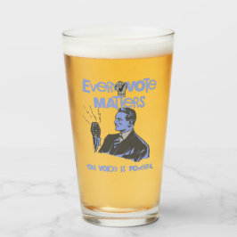 Ihre Stimme zählt Wahlen politisch blau gedruckt Glas