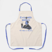 Ihre Stimme zählt Wahlen politisch blau gedruckt Schürze (Vorderseite)