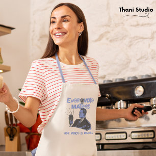 Ihre Stimme zählt Wahlen politisch blau gedruckt Schürze