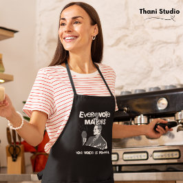 Ihre Stimme zählt Wahlen politisch weiß gedruckt Schürze