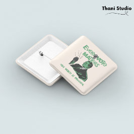 Ihre Stimme zählt Wahlen Politisches Grün gedruckt Button