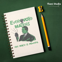 Ihre Stimme zählt Wahlen Politisches Grün gedruckt Notizblock