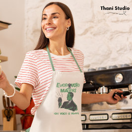 Ihre Stimme zählt Wahlen Politisches Grün gedruckt Schürze