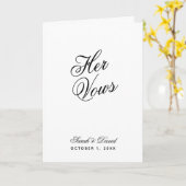 Ihre Stimmen Minimalistisches einfaches Hochzeitbu Karte (Gelbe Blume)