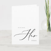 Ihre Stimmen Moderne Minimalistische Eheschließung Ankündigung (Vorderseite)