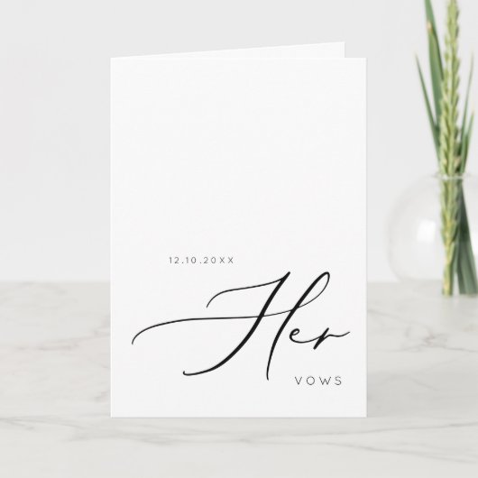 Ihre Stimmen Moderne Minimalistische Eheschließung Ankündigung (Vorderseite)