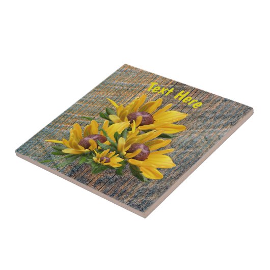 Ihre Text Daisy Blume Personalisiert Fliese (Seite)