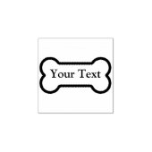Ihre Text Dog Bone Wood Art Briefmarke Gummistempel (Prägung)