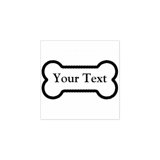 Ihre Text Dog Bone Wood Art Briefmarke Gummistempel (Prägung)