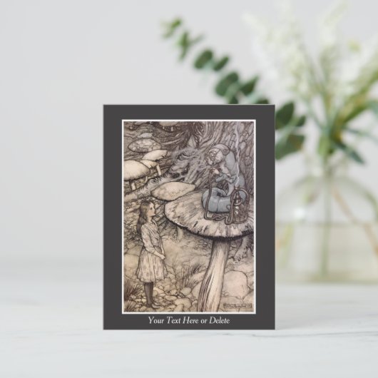 Ihre Text-/Farbabstimmung mit Raupe Rackham Art Postkarte (Stehend Vorderseite)