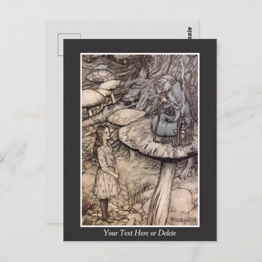 Ihre Text-/Farbabstimmung mit Raupe Rackham Art Postkarte (Vorne/Hinten)