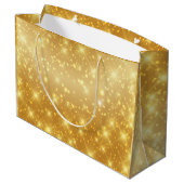 Ihre TEXT Gold Valentinstag-Meldung Große Geschenktüte (Rückseite Schrägansicht)