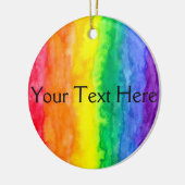 Ihre Text-hier Regenbogen-Wäsche-Kreis-Verzierung Keramikornament (Links)